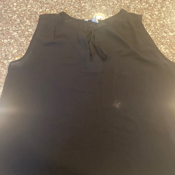 H&M Tops - H&M Conscious Black Sheer muscle tank top with tie size 10 EUR 40 EUC